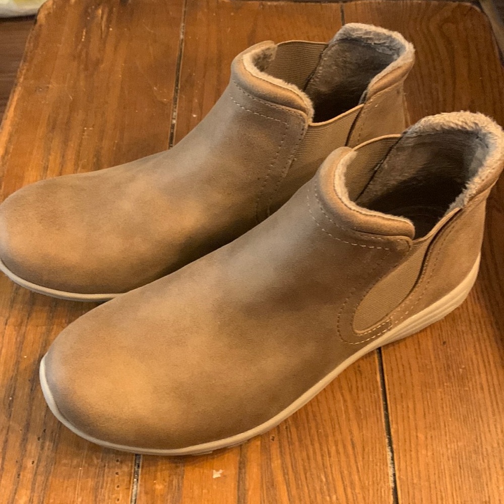Skechers Reggae Synthetic Microleather Ankle Boots